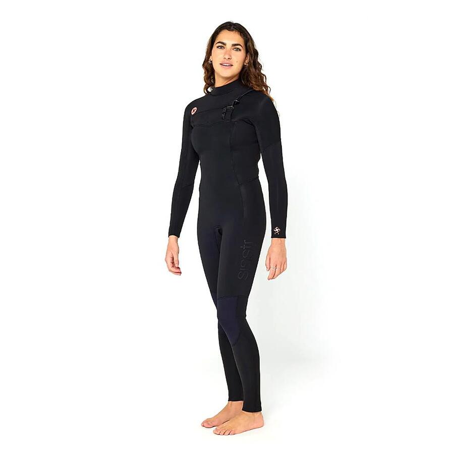 [WET SUITS] SEVEN SEAS 4 3 CHEST FULL-Solid Black